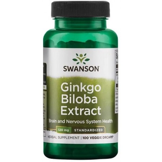 Ginkgo Biloba Extract, 120mg - 100 vcaps