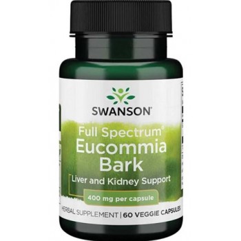 Viso spektro eukomijos žievė, 400 mg - 60 v kapsulių