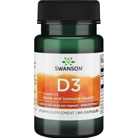 Vitamin D-3, 1000 IU - 60 caps