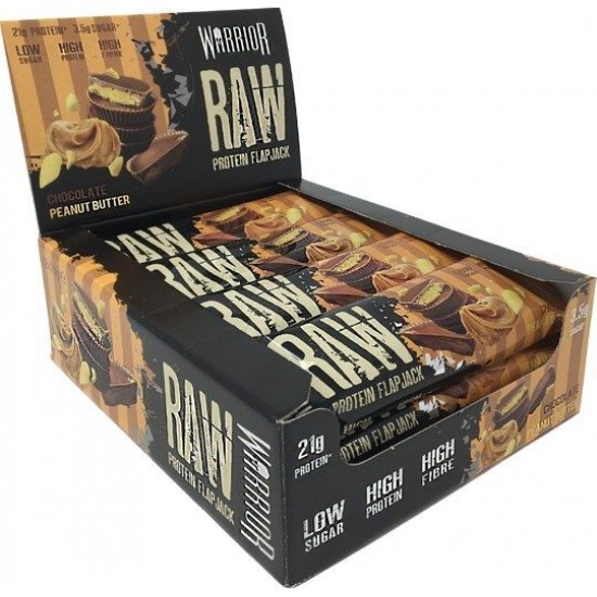 Raw Protein Flapjack, Chocolate Peanut Butter - 12 bars