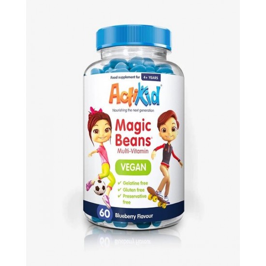 Magic Beans Multi-Vitamin - Vegan, Blueberry - 60 beans