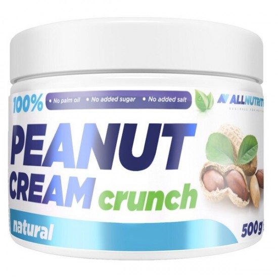 100% Peanut Cream, Crunch - 500g