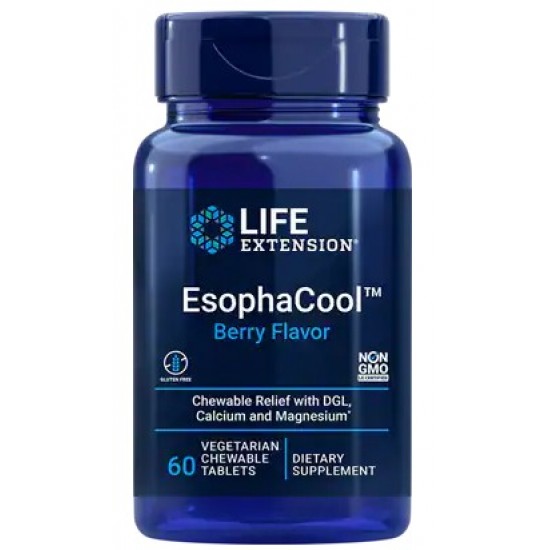 EsophaCool, Berry Flavor  - 60 vegetarian chewable tabs