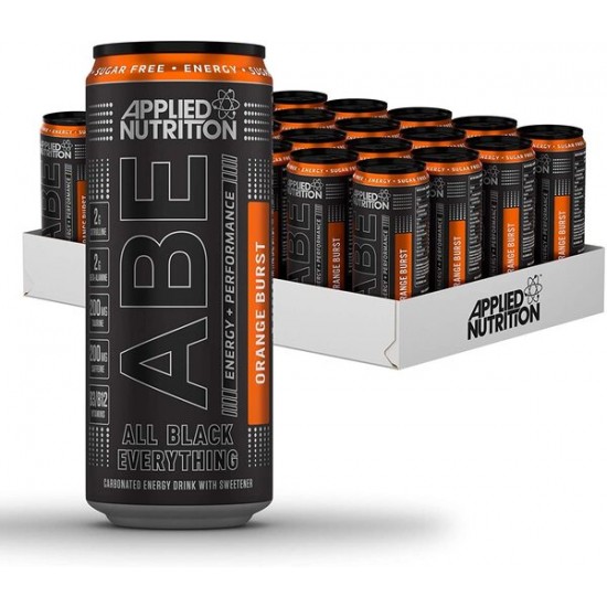 ABE Energy + Performance Cans, Orange Burst - 24 x 330 ml.