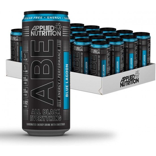 ABE Energy + Performance Cans, Blue Lagoon - 24 x 330 ml.