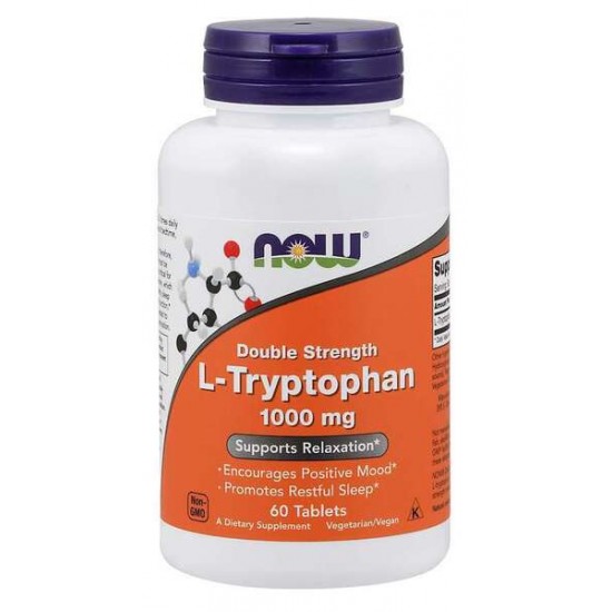 L-Tryptophan, 1000mg Double Strength - 60 tabs