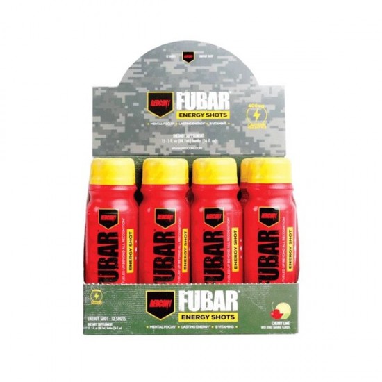 Fubar Energy Shots, Cherry Lime - 12 x 89 ml.