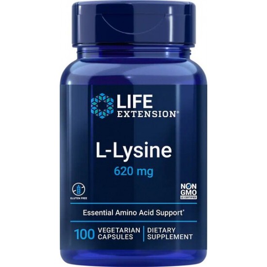L-Lysine, 620mg - 100 vcaps