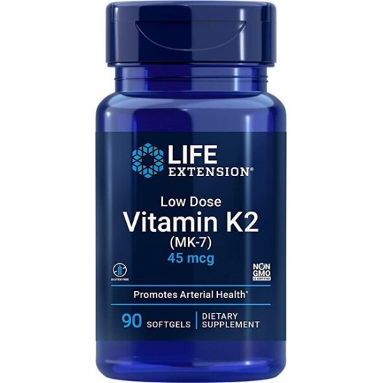 Low Dose Vitamin K2 (MK-7), 45mcg - 90 softgels
