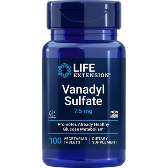 Vanadyl Sulfate, 7.5mg - 100 vegetarian tabs