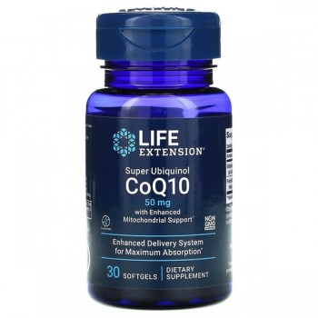 Super Ubiquinol CoQ10 with Enhanced Mitochondrial Support, 50mg - 30 softgels
