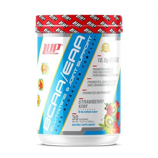 His BCAA/EAA Glutamine & Joint Support Plus Hydration Complex, Strawberry Kiwi - 450g