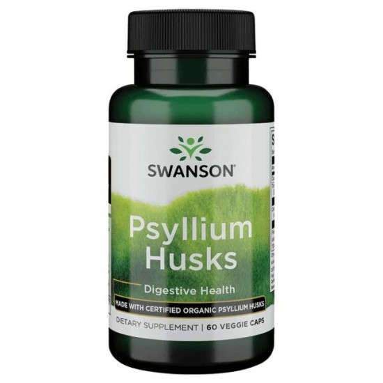 Psyllium Husks, 625mg - 60 vcaps