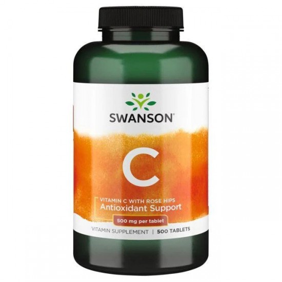Vitamin C with Rose Hips, 500mg - 500 tabs