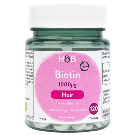 Biotin, 1000mcg - 120 tablets