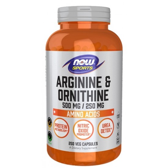 Arginine & Ornithine, 500/250 - 250 vcaps