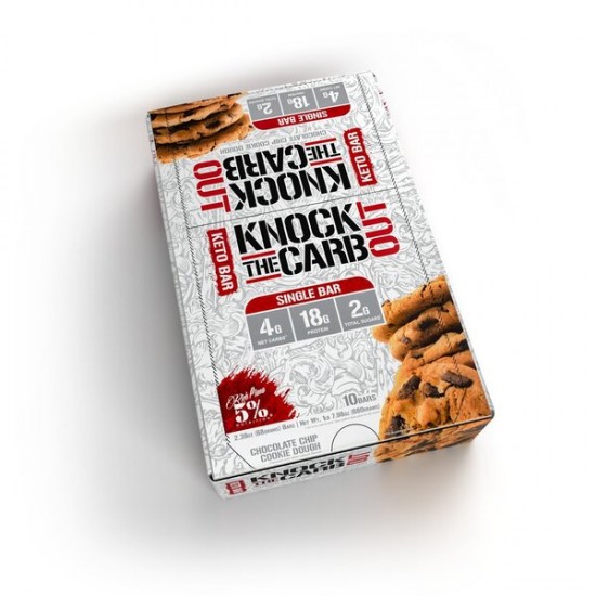 Knock The Carb Out - Legendary Series, Chocolate Chip Cookie Dough - 10 bars