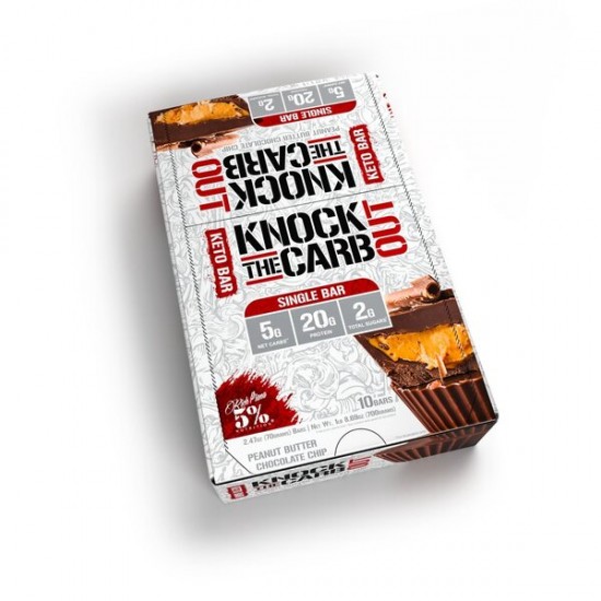 Knock The Carb Out - Legendary Series, Peanut Butter Chocolate Chip - 10 bars