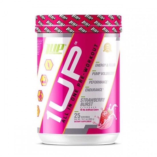1Up For Woman, All In One Pre-Workout, Strawberry Burst - 387g
