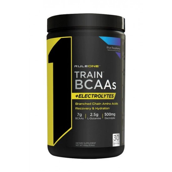 Train BCAAs + Electrolytes, Blue Raspberry - 450g