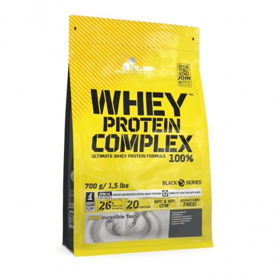 Whey Protein Complex 100%, White Chocolate & Raspberry - 700g