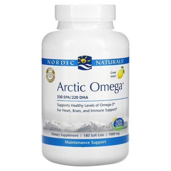 Arctic Omega, Lemon - 180 softgels