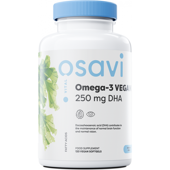 Omega-3 Vegan, 250mg DHA - 120 vegan softgels