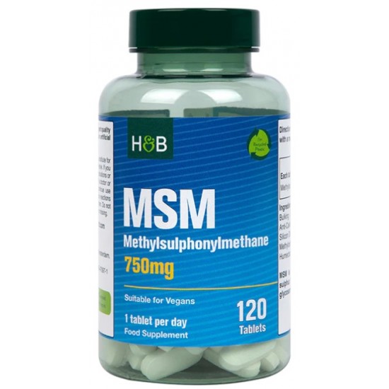 MSM, 750mg - 120 tablets