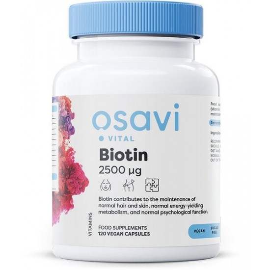 Biotin, 2500mcg - 120 vegan caps