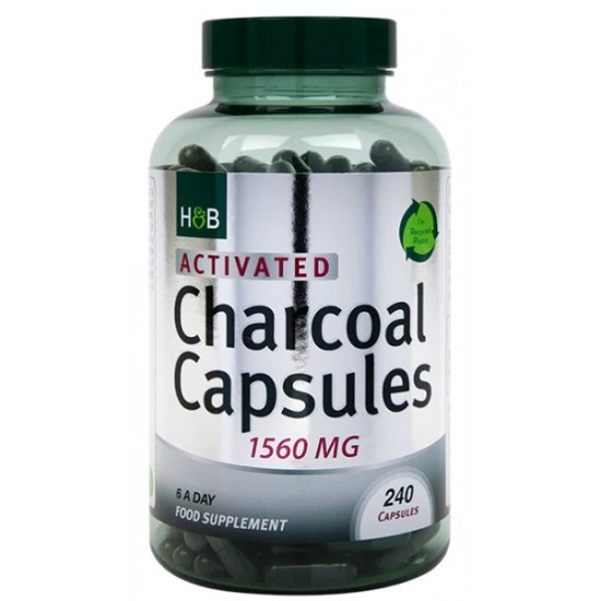 Activated Charcoal, 1560mg - 240 caps