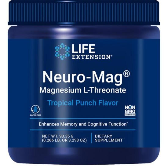 Neuro-Mag Magnesium L-Threonate, Tropical Punch - 93g