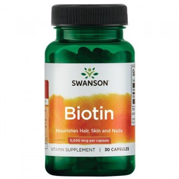 Biotin, 5000 mcg - 30 Kapseln