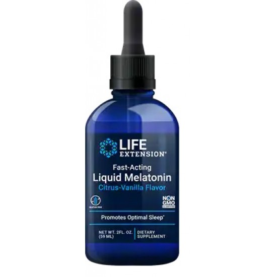 Fast-Acting Liquid Melatonin, Citrus-Vanilla - 59 ml.