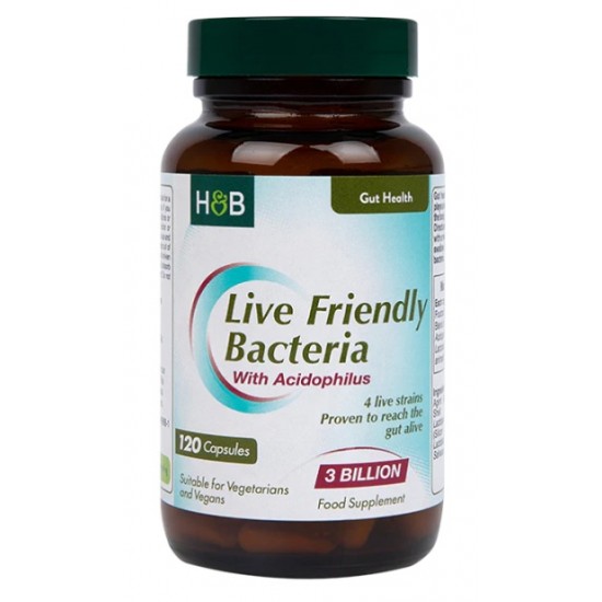 Live Friendly Bacteria with Acidophilus - 120 caps