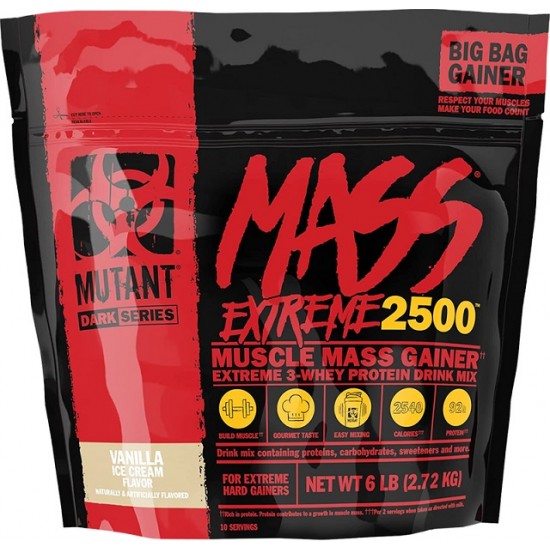 Mutant Mass Extreme 2500, Vanilla Ice Cream - 2720g