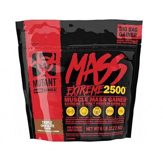 Mutant Mass Extreme 2500, Triple Chocolate - 2720g