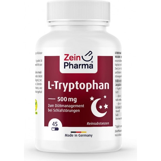 L-Tryptophan, 500mg - 45 vcaps