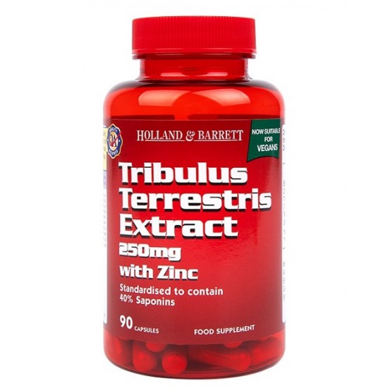 Tribulus Terrestris Extract with Zinc, 250mg - 90 vcaps