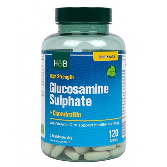 High Strength Glucosamine Sulphate + Chondroitin - 120 tabs