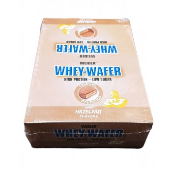Whey-Wafer, Hazelnut - 12 bars
