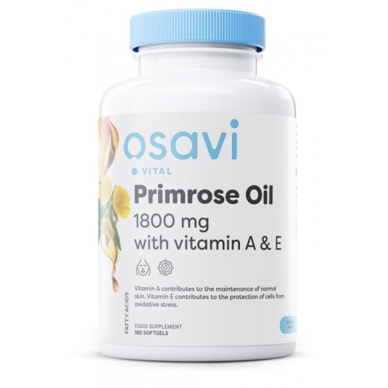 Primrose Oil with Vitamin A & E, 1800mg - 180 softgels