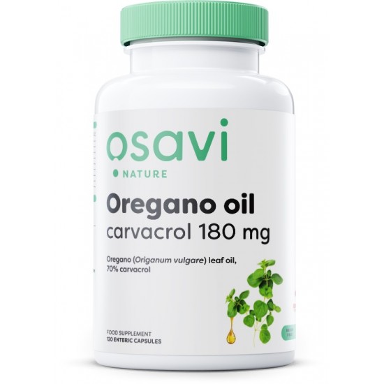 Oregano Oil Carvacrol, 180mg - 120 enteric caps