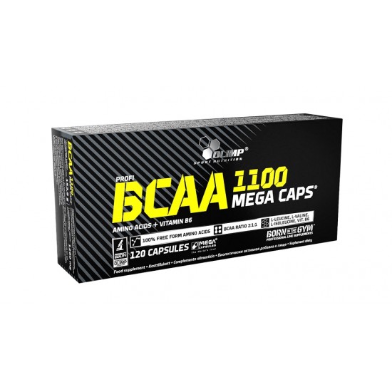 BCAA 1100 Mega Caps - 120 caps