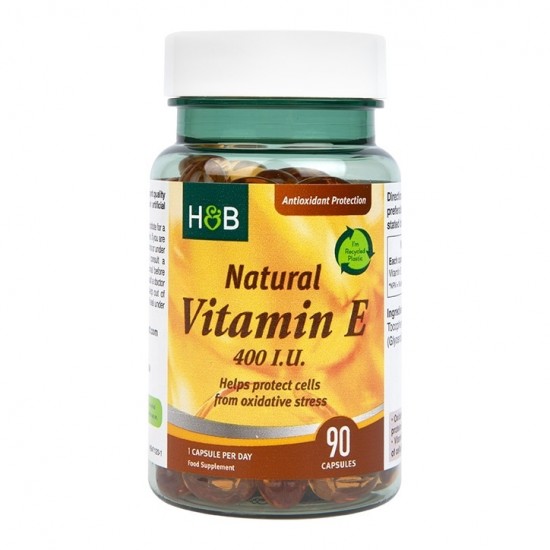Natural Vitamin E, 400 IU - 90 caps (EAN 5059604471209)