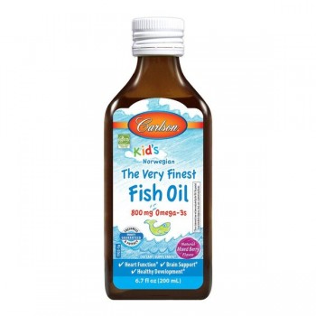 Kid's The Very Finest Fish Oil, 800mg Natural Mixed Berry - 200 ml.