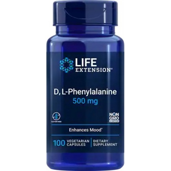 D L-Phenylalanine, 500mg - 100 vcaps