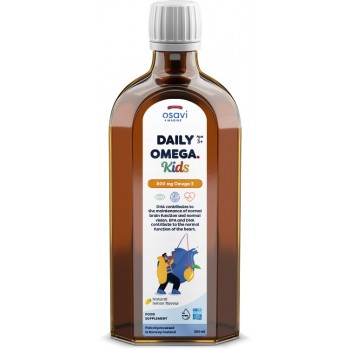 Daily Omega Kids, 800 mg d'oméga 3 (citron naturel) - 250 ml.