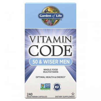 Vitamin Code 50 ir Wiser Men - 240 v-kapsulių