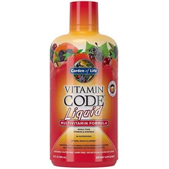 Vitamin Code Liquid Multivitamin, Fruit Punch - 900 ml.