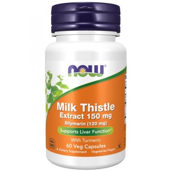 Milk Thistle Extract with Turmeric, 150mg - 60 vcaps